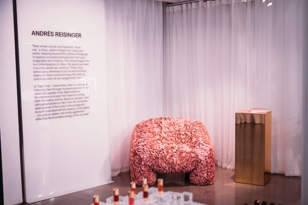 Hourglass Blush Popup x Andrés Reisinger, event photo