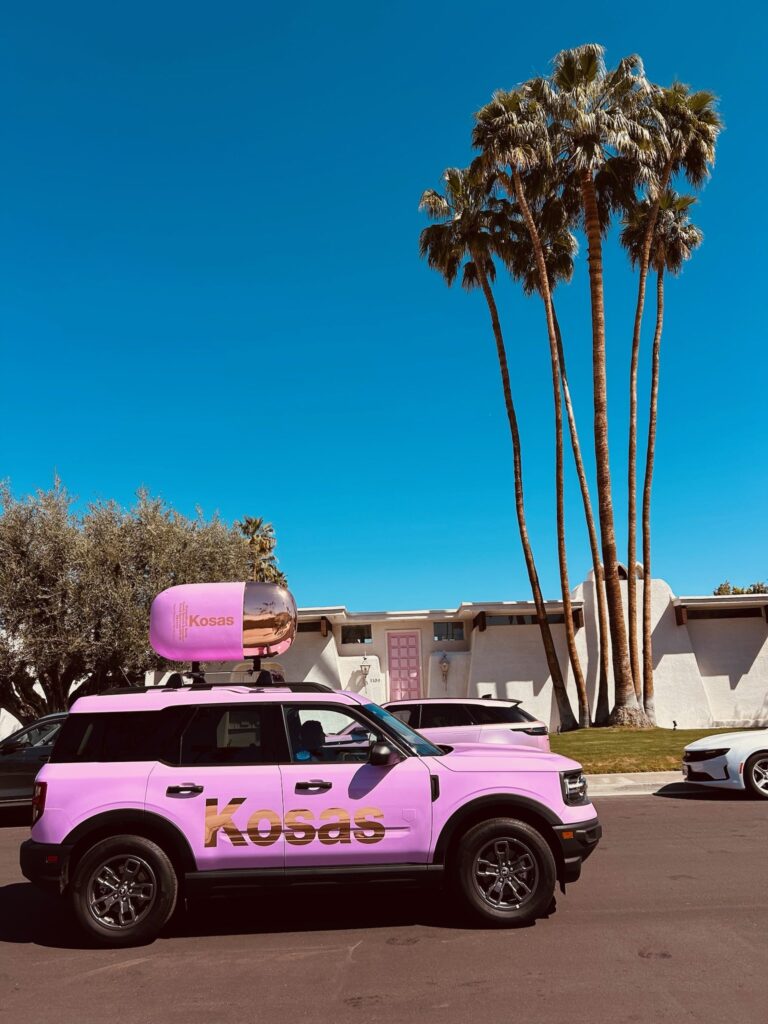 Kosas DreamBeam Coachella Fleet, event photo