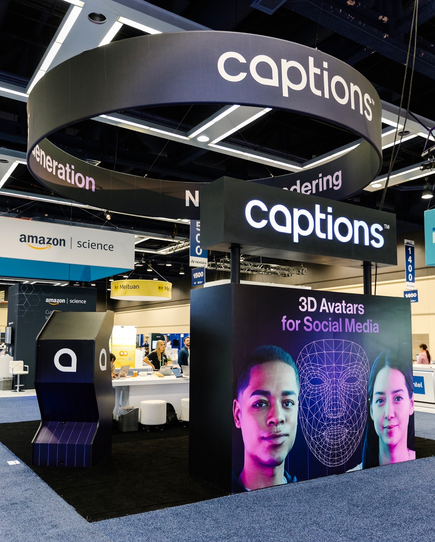 Captions booth at CVPR 2024 in Seattle