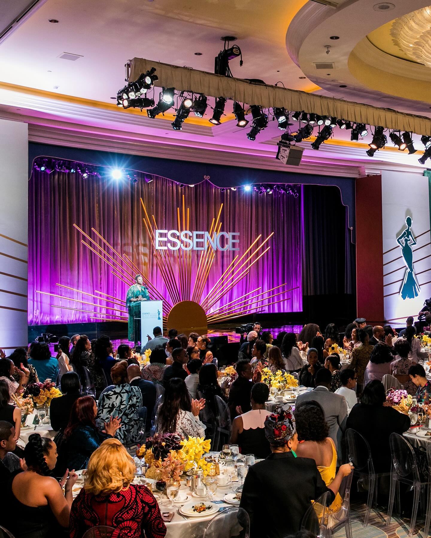 ESSENCE Black Women in Hollywood Awards ballroom and stage