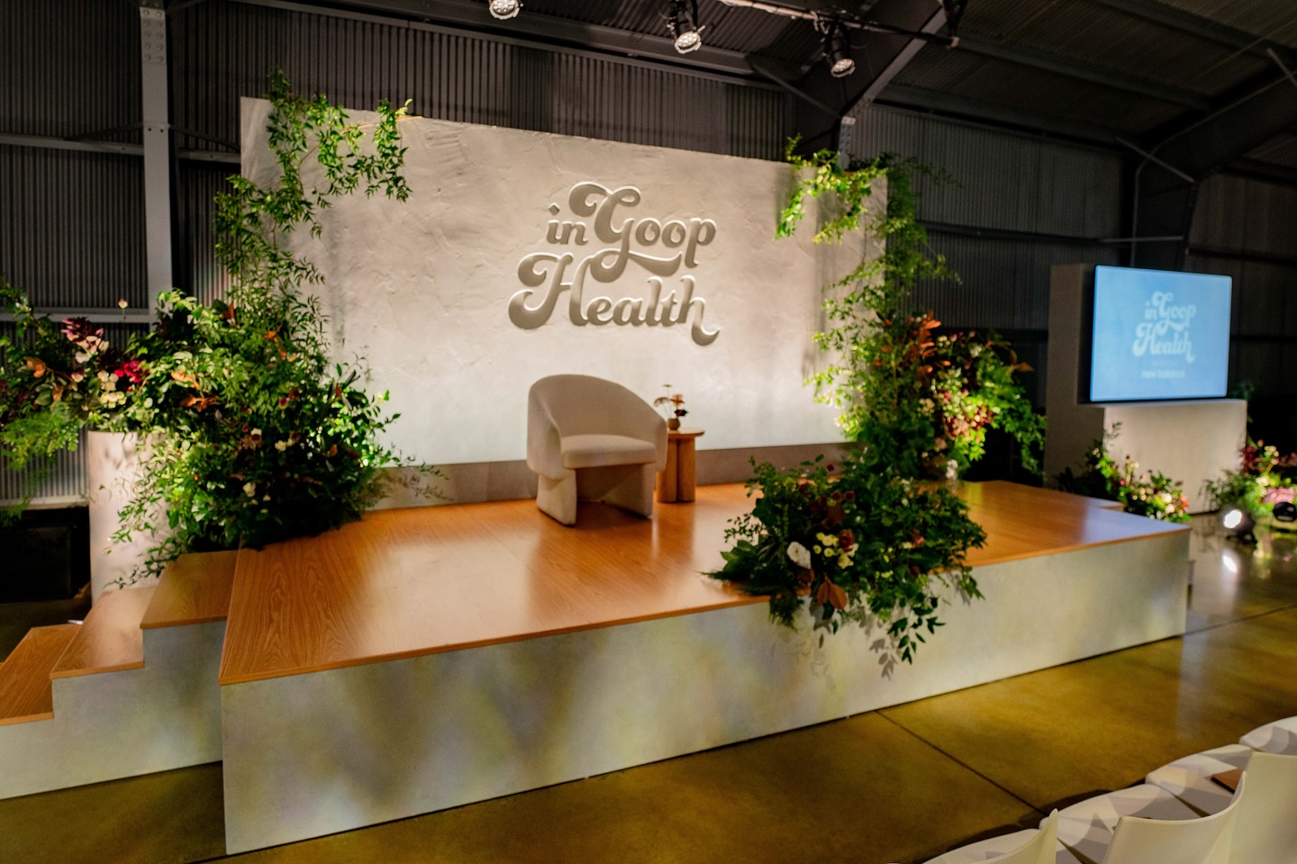 Stage set for the In goop Health summit in Los Angeles