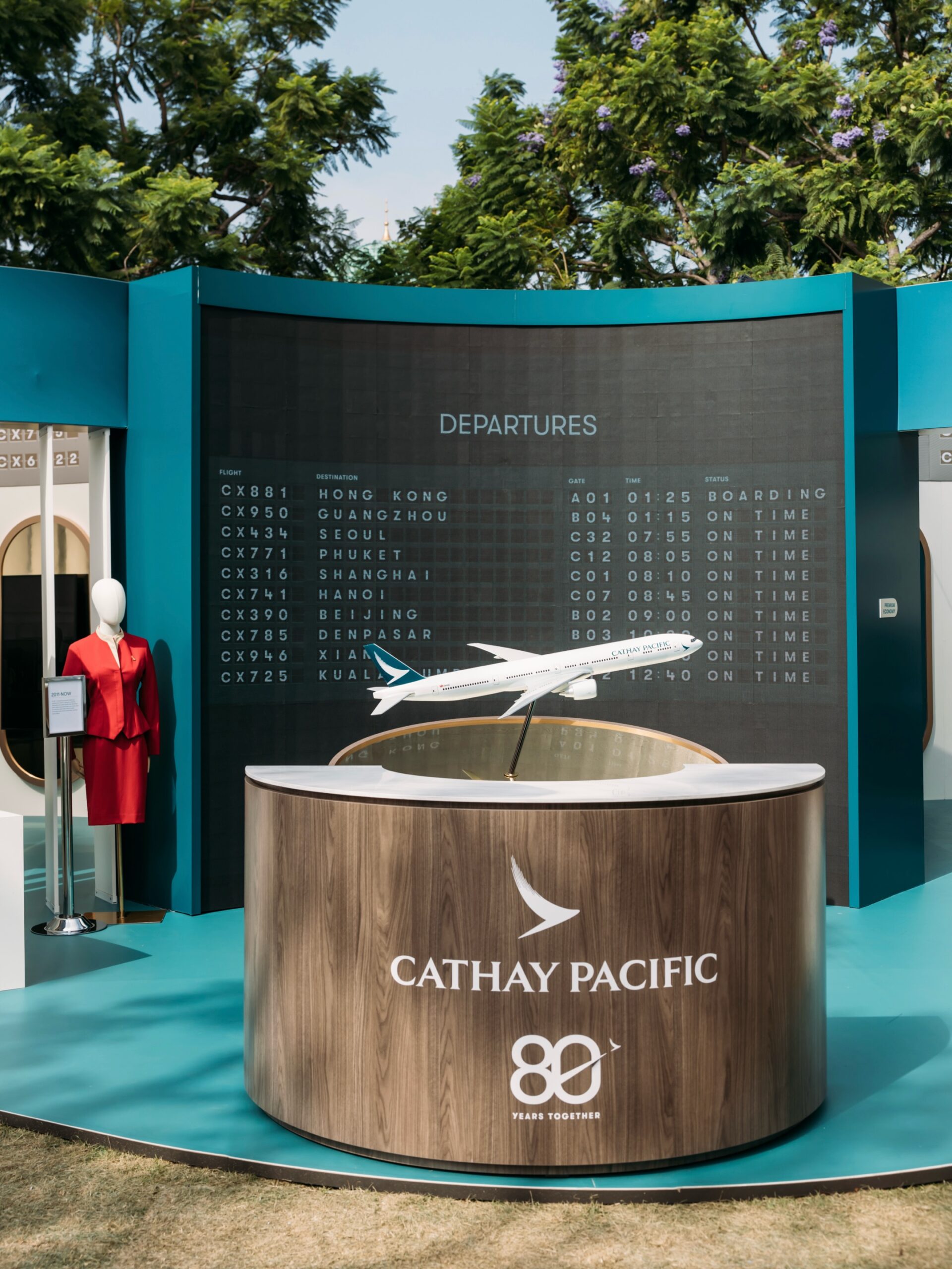 Cathay Pacific 80th anniversary pop-up at The Grove