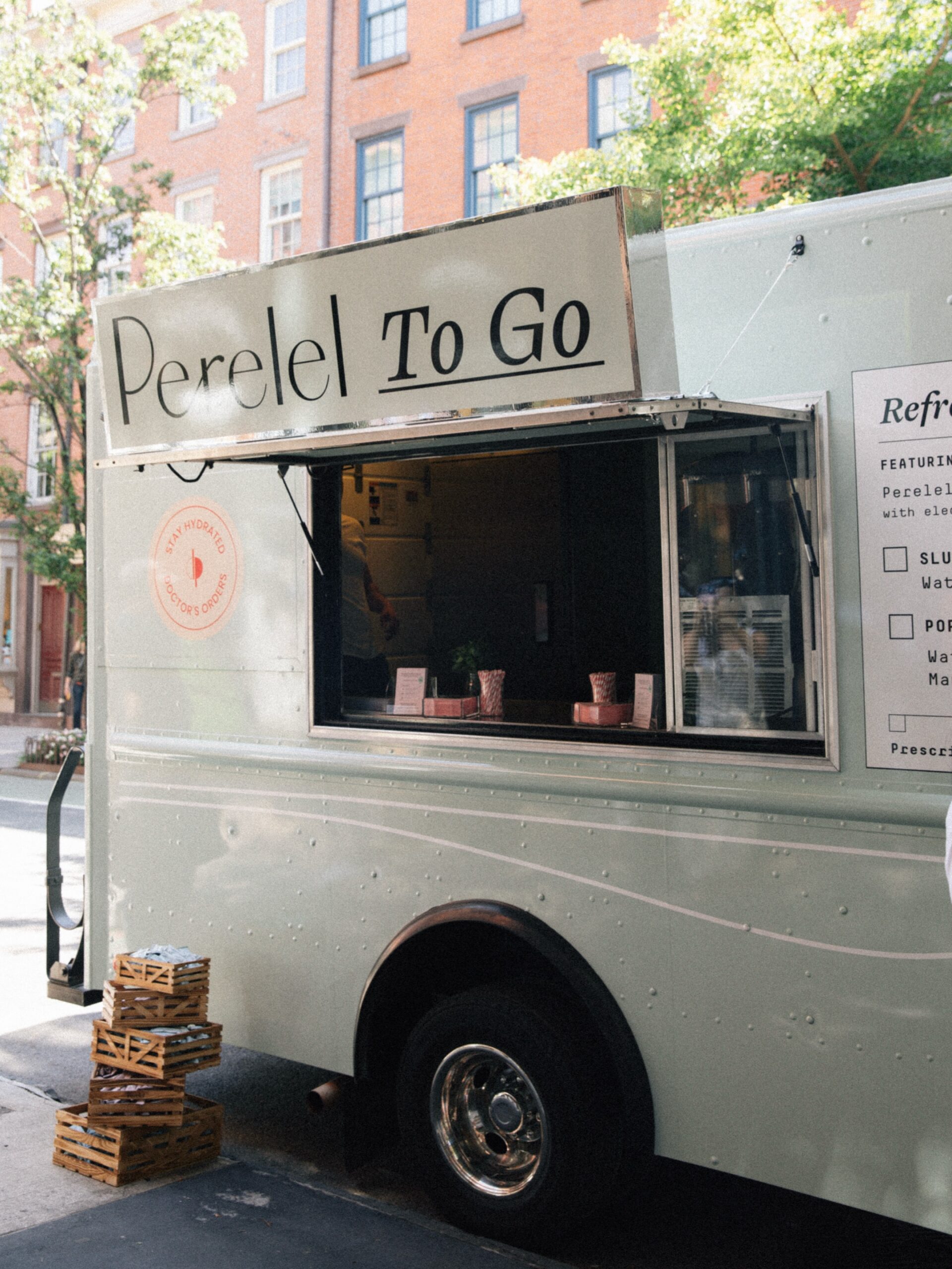 Perelel To Go mint truck in New York