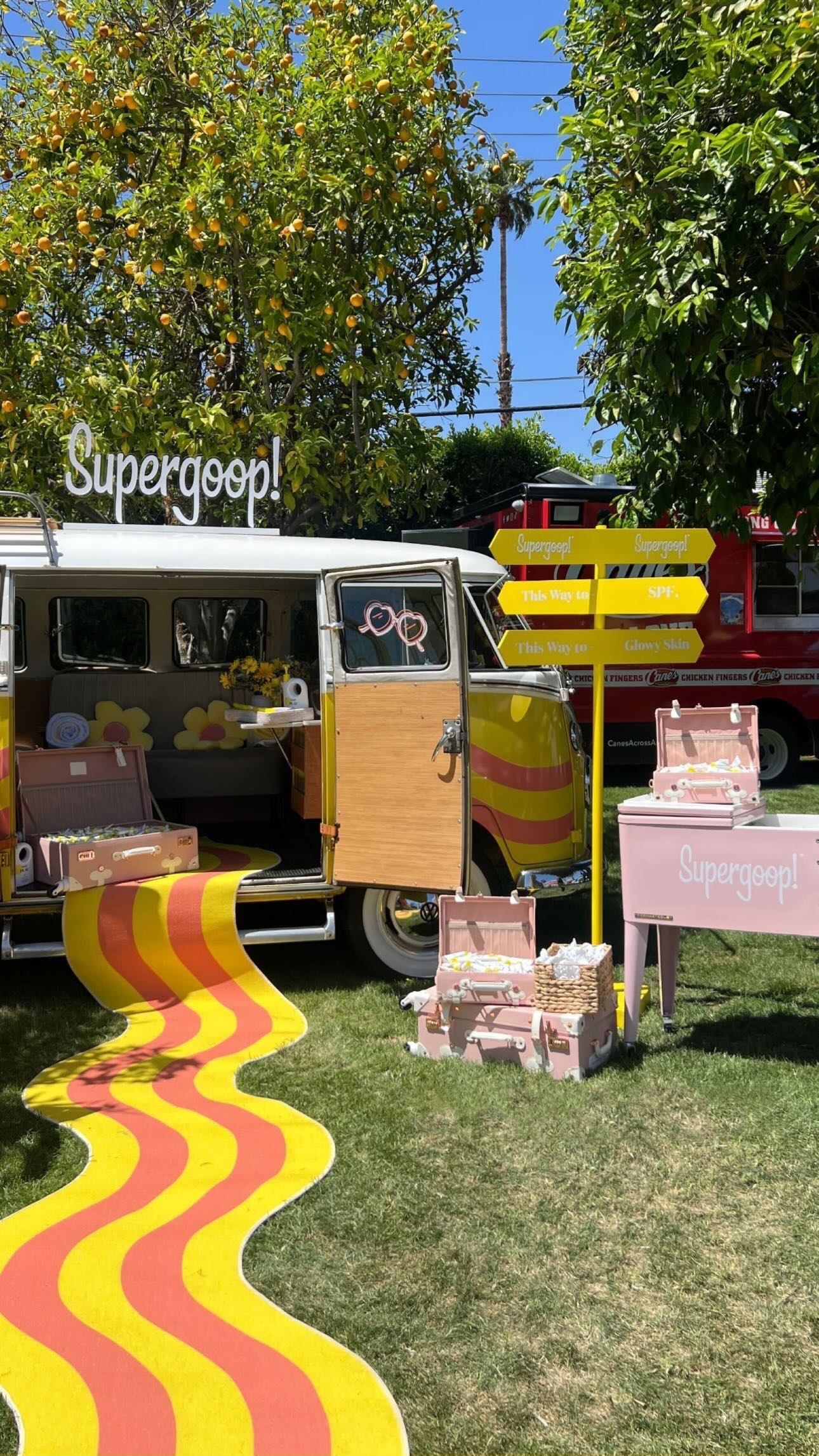 Supergoop! Sun-Bus at Revolve Festival